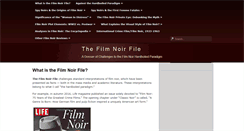 Desktop Screenshot of filmnoirfile.com
