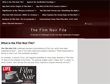 Tablet Screenshot of filmnoirfile.com